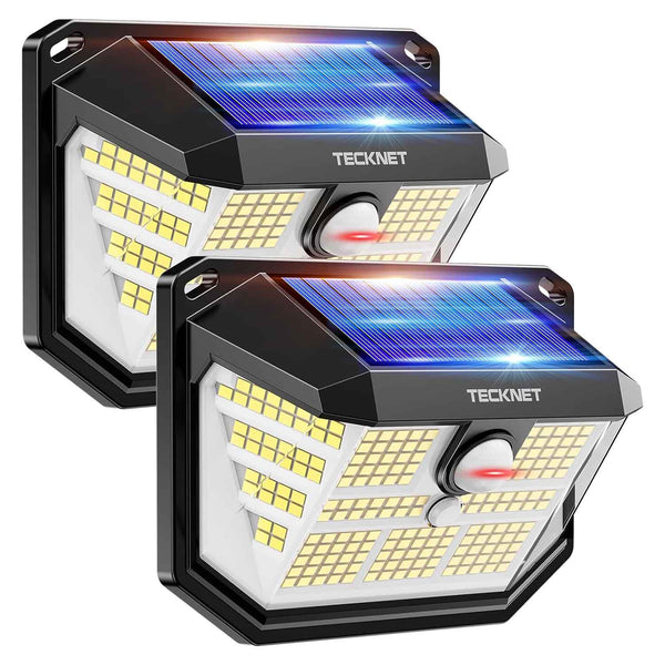 TECKNET Outdoor Solar Light 231 LED, 3 Modes Motion Sensor
