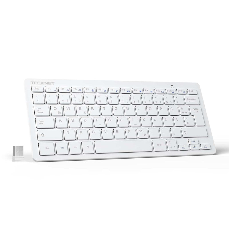 Tecknet clavier sans fil mini 2. 4g, ultra-mince azerty clavier