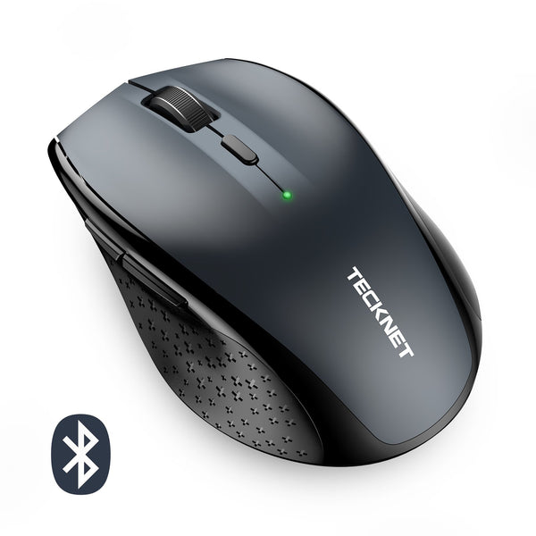 TECKNET Classic Bluetooth 3000dpi Wireless Quiet Mouse, 5 Adjustment Levels